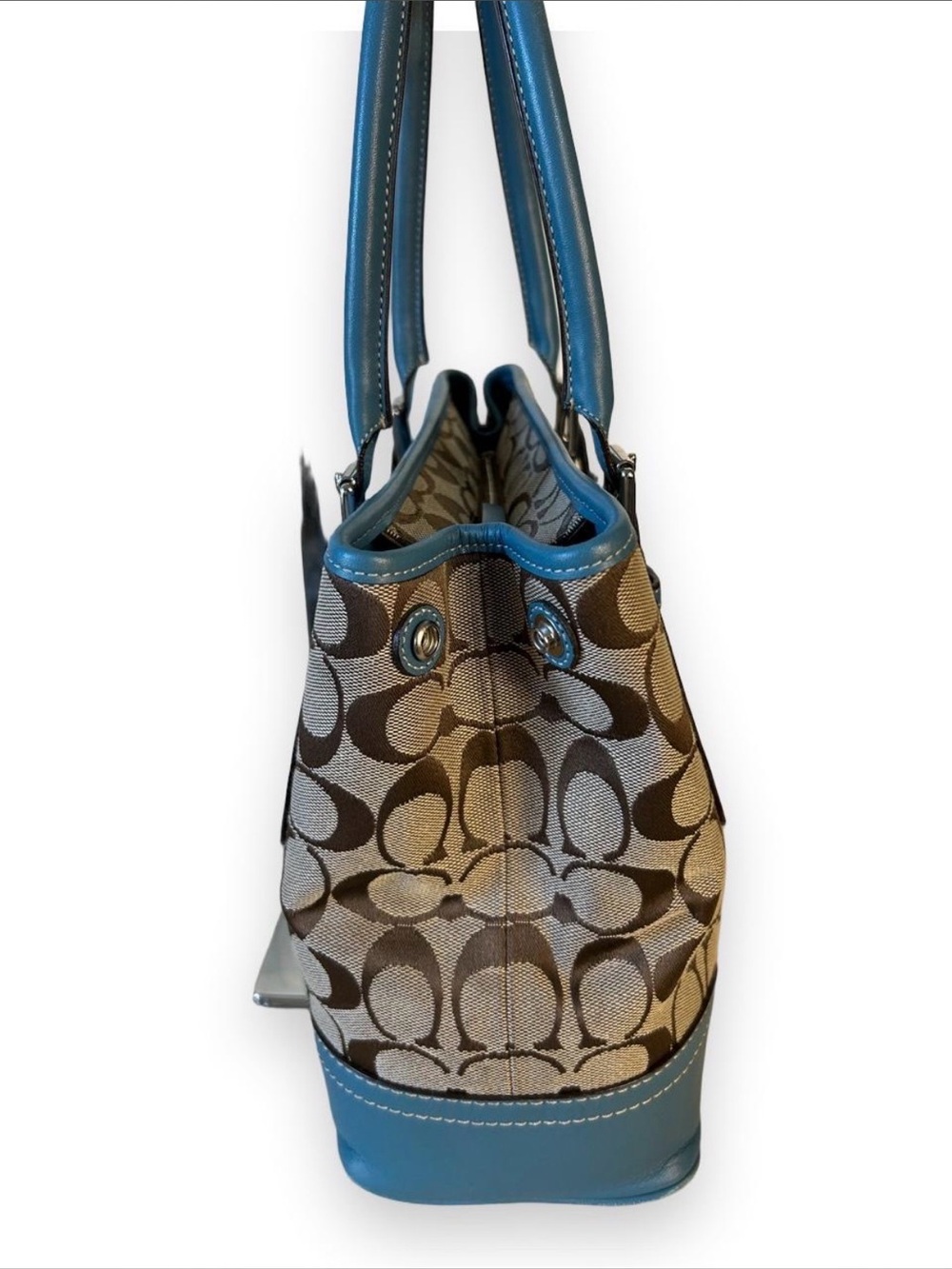 Coach Hamptons Signature EW Gallery Crossbody Tote - Picture 4 of 9